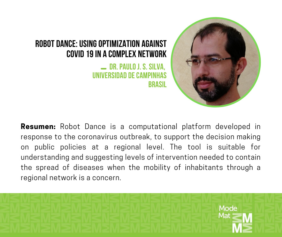 Robot Dance: using optimization against COVID 19 in a complex network